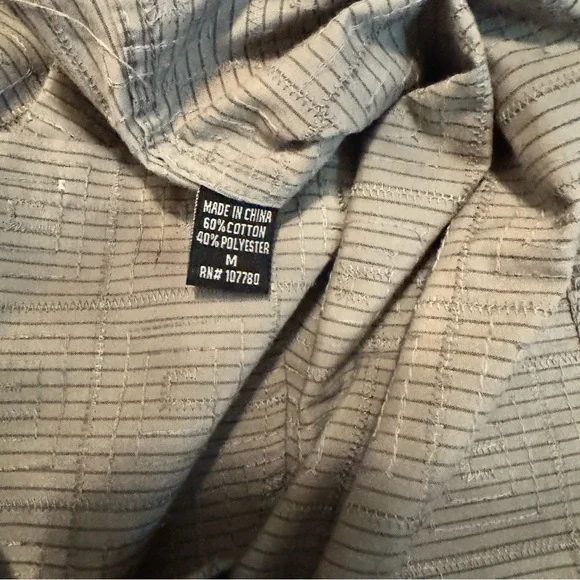 191 Unlimited Boys Button Down Shirt Gray Black Embroidered Western Style Size M - Picture 9 of 13